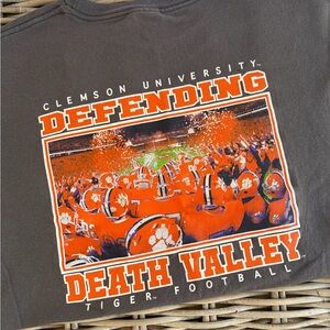 Clemson University Defending Death Valley Grey T-Shirt, Large